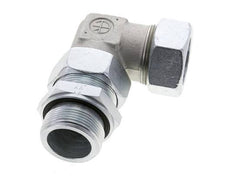 35L & M42x2 Zink plated Steel Elbow Cutting Fitting with Male Threads 160 bar Adjustable ISO 8434-1