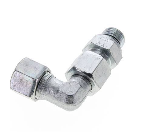 10S & M16x1.5 Zink plated Steel Elbow Cutting Fitting with Male Threads 630 bar Adjustable ISO 8434-1