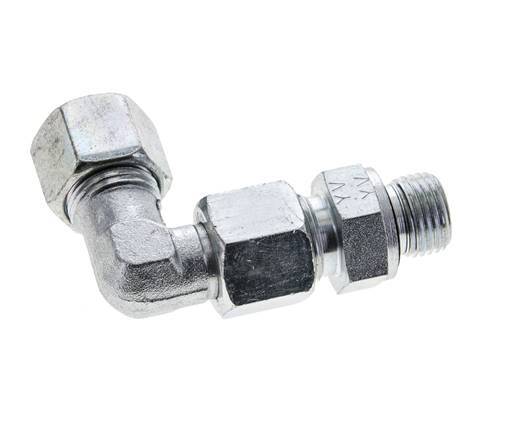 10S & M16x1.5 Zink plated Steel Elbow Cutting Fitting with Male Threads 630 bar Adjustable ISO 8434-1