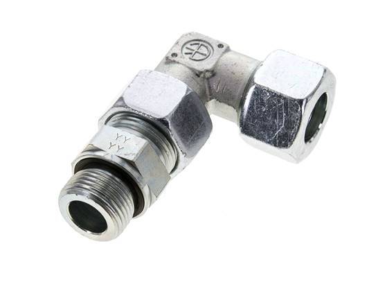 20S & M27x2 Zink plated Steel Elbow Cutting Fitting with Male Threads 400 bar Adjustable ISO 8434-1