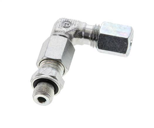 6L & G1/8'' Zink plated Steel Elbow Cutting Fitting with Male Threads 315 bar Adjustable ISO 8434-1