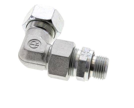 18L & G1/2'' Zink plated Steel Elbow Cutting Fitting with Male Threads 315 bar Adjustable ISO 8434-1