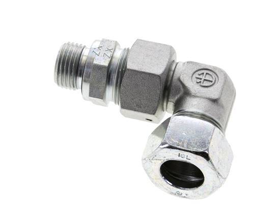 18L & G1/2'' Zink plated Steel Elbow Cutting Fitting with Male Threads 315 bar Adjustable ISO 8434-1