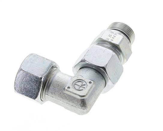 20S & G3/4'' Zink plated Steel Elbow Cutting Fitting with Male Threads 400 bar Adjustable ISO 8434-1