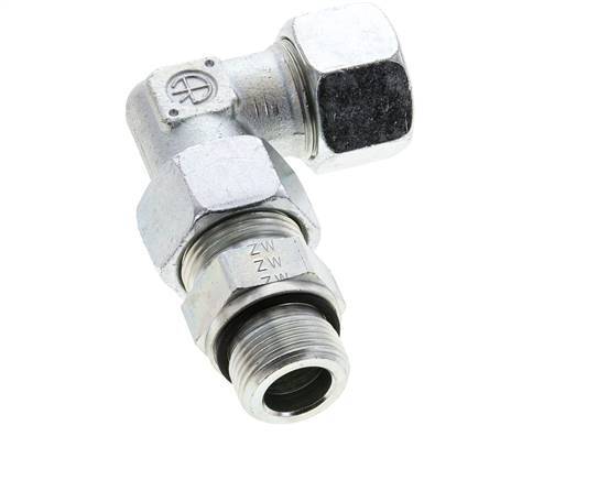 20S & G3/4'' Zink plated Steel Elbow Cutting Fitting with Male Threads 400 bar Adjustable ISO 8434-1