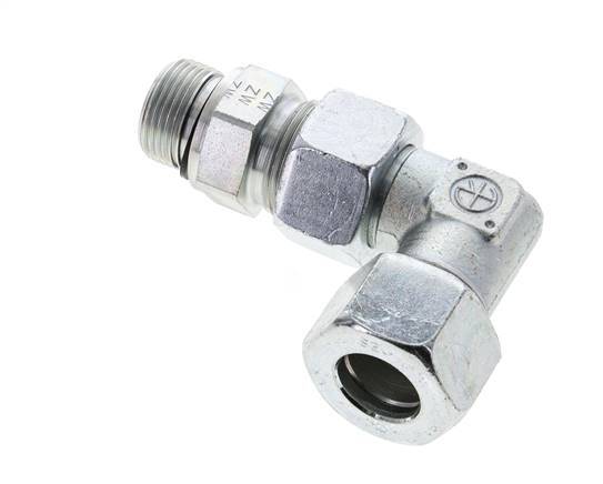 20S & G3/4'' Zink plated Steel Elbow Cutting Fitting with Male Threads 400 bar Adjustable ISO 8434-1