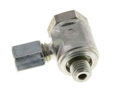 4LL & M8x1 Zink plated Steel Swivel Joint Cutting Fitting with Male Threads 100 bar Rotatable ISO 8434-1