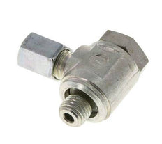 4LL & M8x1 Zink plated Steel Swivel Joint Cutting Fitting with Male Threads 100 bar Rotatable ISO 8434-1