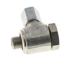 4LL & M8x1 Zink plated Steel Swivel Joint Cutting Fitting with Male Threads 100 bar Rotatable ISO 8434-1