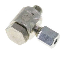 4LL & M8x1 Zink plated Steel Swivel Joint Cutting Fitting with Male Threads 100 bar Rotatable ISO 8434-1