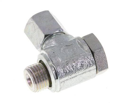 6LL & M10x1 Zink plated Steel Swivel Joint Cutting Fitting with Male Threads 100 bar Rotatable ISO 8434-1