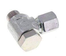 6LL & M10x1 Zink plated Steel Swivel Joint Cutting Fitting with Male Threads 100 bar Rotatable ISO 8434-1