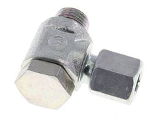 6LL & M10x1 Zink plated Steel Swivel Joint Cutting Fitting with Male Threads 100 bar Rotatable ISO 8434-1