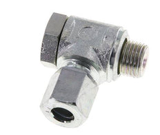 6LL & M10x1 Zink plated Steel Swivel Joint Cutting Fitting with Male Threads 100 bar Rotatable ISO 8434-1