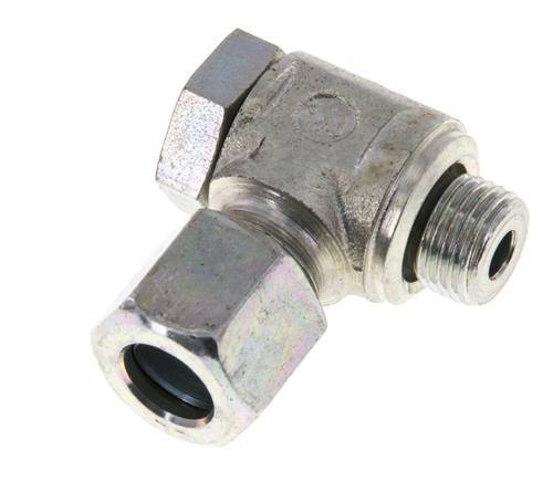 8LL & M10x1 Zink plated Steel Swivel Joint Cutting Fitting with Male Threads 100 bar Rotatable ISO 8434-1