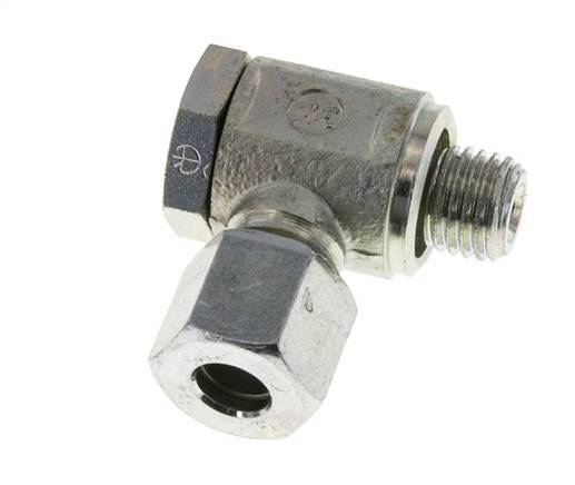 8L & M12x1.5 Zink plated Steel Swivel Joint Cutting Fitting with Male Threads 250 bar Rotatable ISO 8434-1