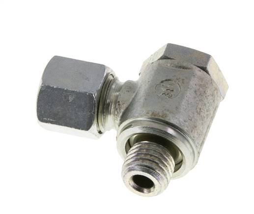 8L & M12x1.5 Zink plated Steel Swivel Joint Cutting Fitting with Male Threads 250 bar Rotatable ISO 8434-1