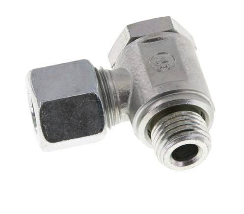 10L & M14x1.5 Zink plated Steel Swivel Joint Cutting Fitting with Male Threads 250 bar Rotatable ISO 8434-1