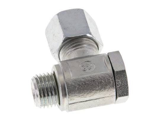 10L & M14x1.5 Zink plated Steel Swivel Joint Cutting Fitting with Male Threads 250 bar Rotatable ISO 8434-1