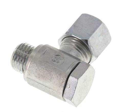 10L & M14x1.5 Zink plated Steel Swivel Joint Cutting Fitting with Male Threads 250 bar Rotatable ISO 8434-1