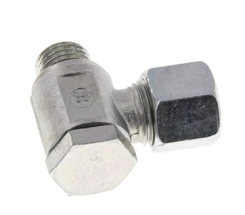 10L & M14x1.5 Zink plated Steel Swivel Joint Cutting Fitting with Male Threads 250 bar Rotatable ISO 8434-1