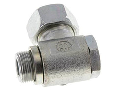 18L & M22x1.5 Zink plated Steel Swivel Joint Cutting Fitting with Male Threads 160 bar Rotatable ISO 8434-1