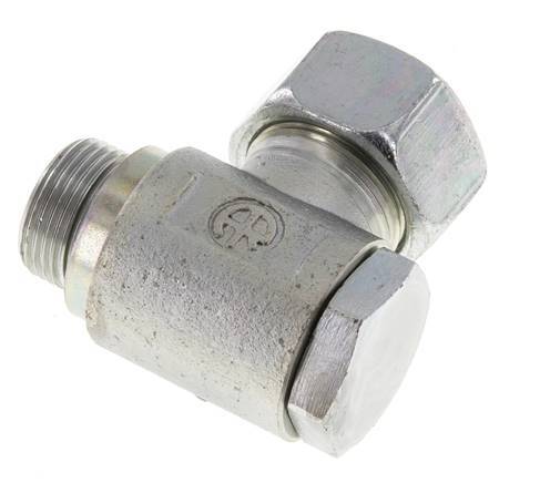 18L & M22x1.5 Zink plated Steel Swivel Joint Cutting Fitting with Male Threads 160 bar Rotatable ISO 8434-1