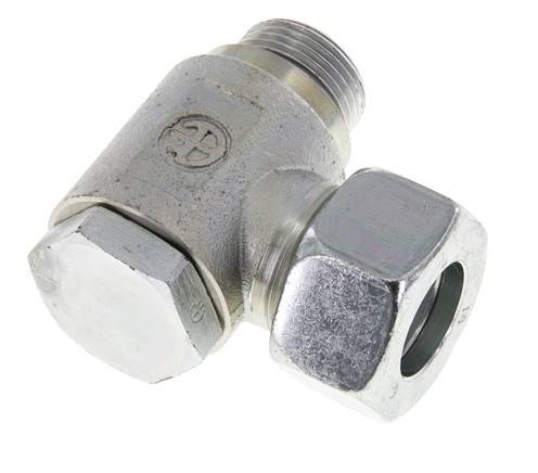18L & M22x1.5 Zink plated Steel Swivel Joint Cutting Fitting with Male Threads 160 bar Rotatable ISO 8434-1