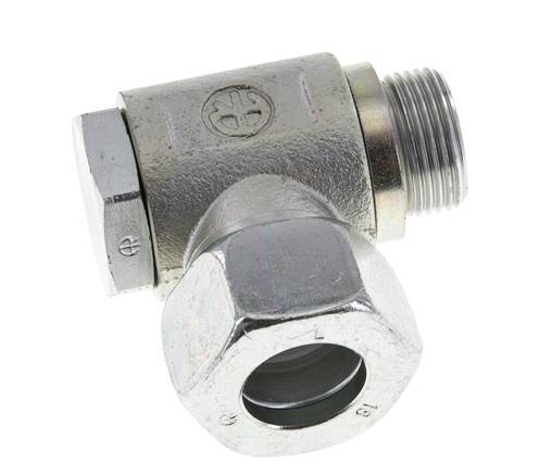 18L & M22x1.5 Zink plated Steel Swivel Joint Cutting Fitting with Male Threads 160 bar Rotatable ISO 8434-1