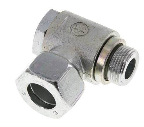 18L & M22x1.5 Zink plated Steel Swivel Joint Cutting Fitting with Male Threads 160 bar Rotatable ISO 8434-1