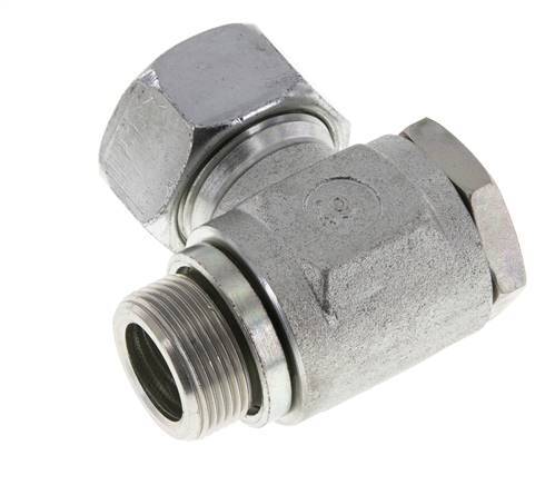 22L & M26x1.5 Zink plated Steel Swivel Joint Cutting Fitting with Male Threads 160 bar Rotatable ISO 8434-1