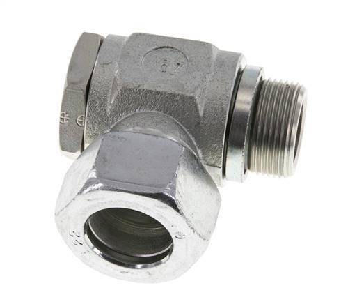 22L & M26x1.5 Zink plated Steel Swivel Joint Cutting Fitting with Male Threads 160 bar Rotatable ISO 8434-1