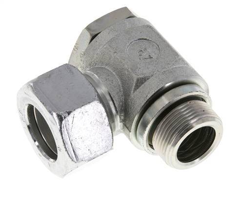 22L & M26x1.5 Zink plated Steel Swivel Joint Cutting Fitting with Male Threads 160 bar Rotatable ISO 8434-1