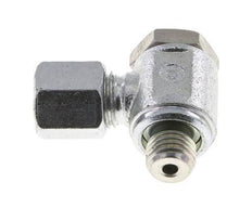 6S & M12x1.5 Zink plated Steel Swivel Joint Cutting Fitting with Male Threads 250 bar Rotatable ISO 8434-1