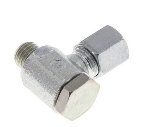 6S & M12x1.5 Zink plated Steel Swivel Joint Cutting Fitting with Male Threads 250 bar Rotatable ISO 8434-1