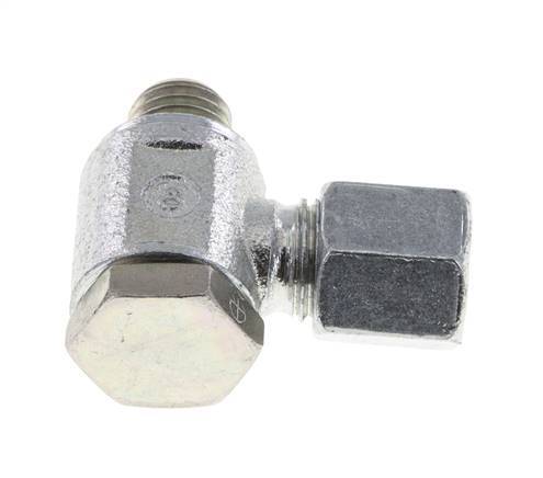 6S & M12x1.5 Zink plated Steel Swivel Joint Cutting Fitting with Male Threads 250 bar Rotatable ISO 8434-1