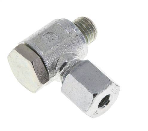 6S & M12x1.5 Zink plated Steel Swivel Joint Cutting Fitting with Male Threads 250 bar Rotatable ISO 8434-1
