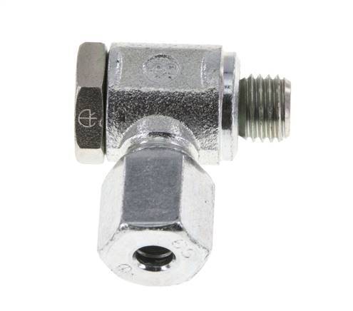 6S & M12x1.5 Zink plated Steel Swivel Joint Cutting Fitting with Male Threads 250 bar Rotatable ISO 8434-1