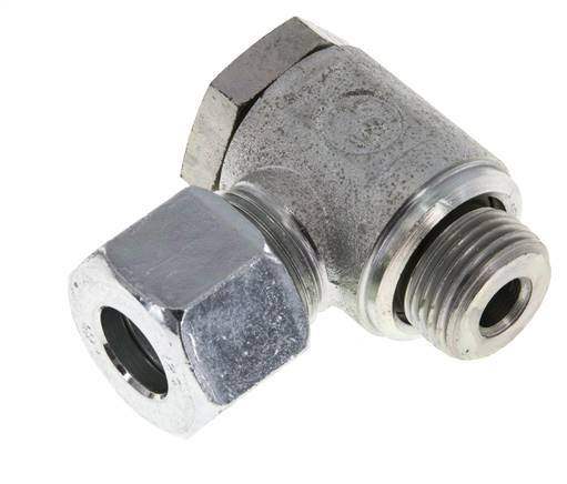 12S & M18x1.5 Zink plated Steel Swivel Joint Cutting Fitting with Male Threads 250 bar Rotatable ISO 8434-1