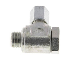4LL & G1/8'' Zink plated Steel Swivel Joint Cutting Fitting with Male Threads 100 bar Rotatable ISO 8434-1