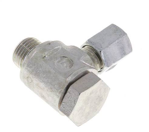 4LL & G1/8'' Zink plated Steel Swivel Joint Cutting Fitting with Male Threads 100 bar Rotatable ISO 8434-1