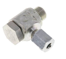 4LL & G1/8'' Zink plated Steel Swivel Joint Cutting Fitting with Male Threads 100 bar Rotatable ISO 8434-1