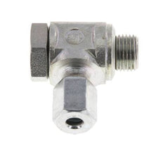4LL & G1/8'' Zink plated Steel Swivel Joint Cutting Fitting with Male Threads 100 bar Rotatable ISO 8434-1