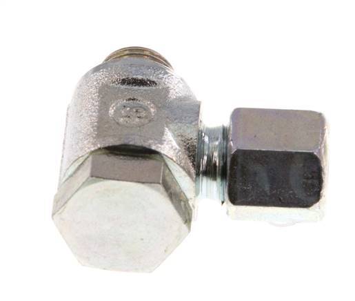 5LL & G1/8'' Zink plated Steel Swivel Joint Cutting Fitting with Male Threads 100 bar Rotatable ISO 8434-1