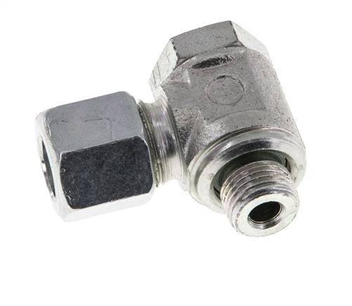 8LL & G1/8'' Zink plated Steel Swivel Joint Cutting Fitting with Male Threads 100 bar Rotatable ISO 8434-1