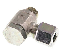 8L & G1/4'' Zink plated Steel Swivel Joint Cutting Fitting with Male Threads 250 bar Rotatable ISO 8434-1