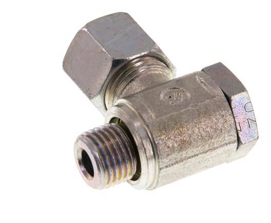 10L & G1/4'' Zink plated Steel Swivel Joint Cutting Fitting with Male Threads 250 bar Rotatable ISO 8434-1