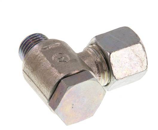 10L & G1/4'' Zink plated Steel Swivel Joint Cutting Fitting with Male Threads 250 bar Rotatable ISO 8434-1