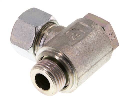 15L & G1/2'' Zink plated Steel Swivel Joint Cutting Fitting with Male Threads 250 bar Rotatable ISO 8434-1