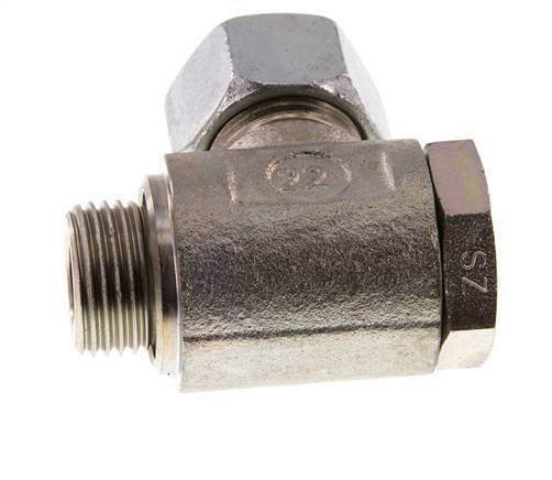 15L & G1/2'' Zink plated Steel Swivel Joint Cutting Fitting with Male Threads 250 bar Rotatable ISO 8434-1